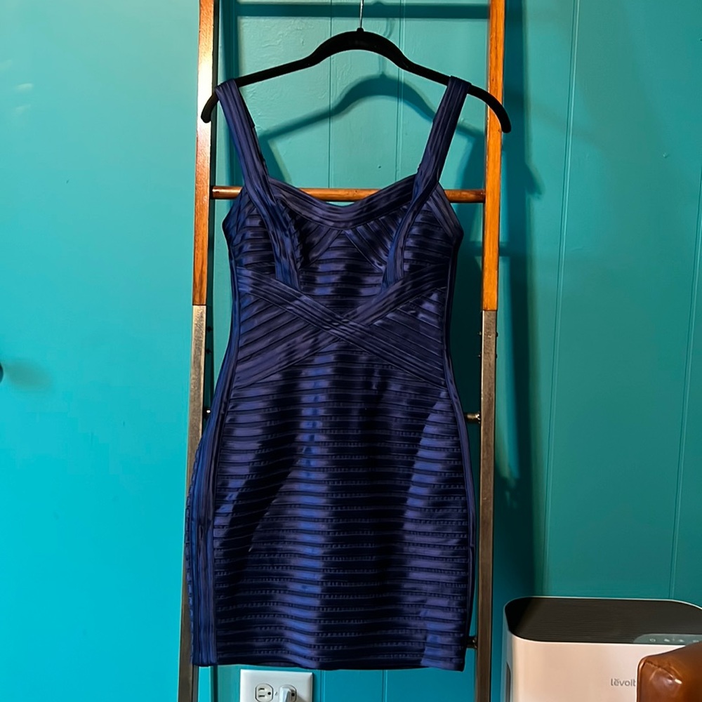 BCBG MaxAzria - True Blue Bandage Bodycon Dress
